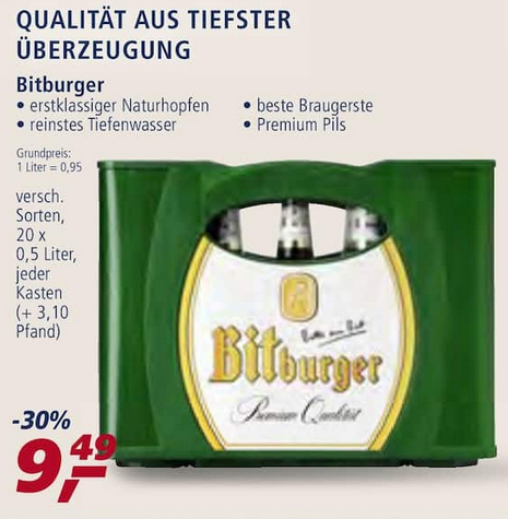 Bitburger Angebot und Preis bei Real